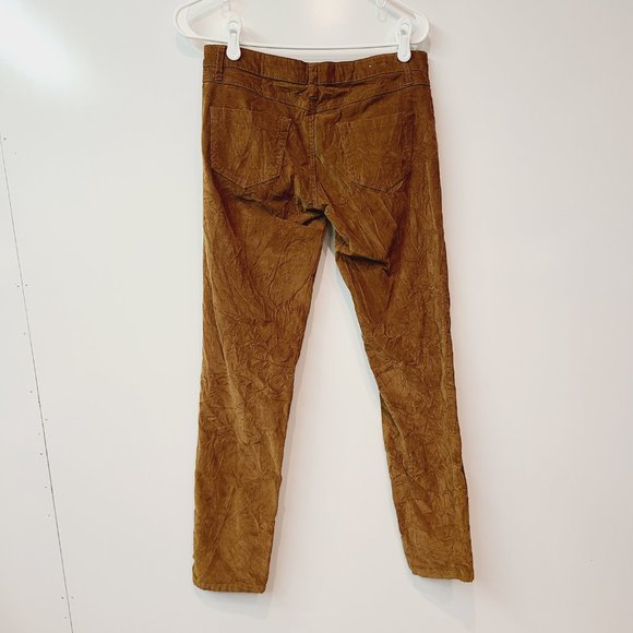 Jeans by Buffalo Irma Ankle Grazer Tan Lightweight Corduroy Pants Womens 28 / 6 - Picture 4 of 7